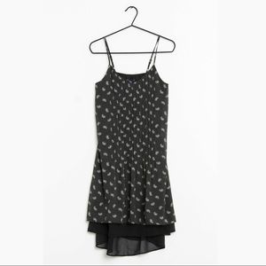 Gap Strappy Dress in black paisley print Size S